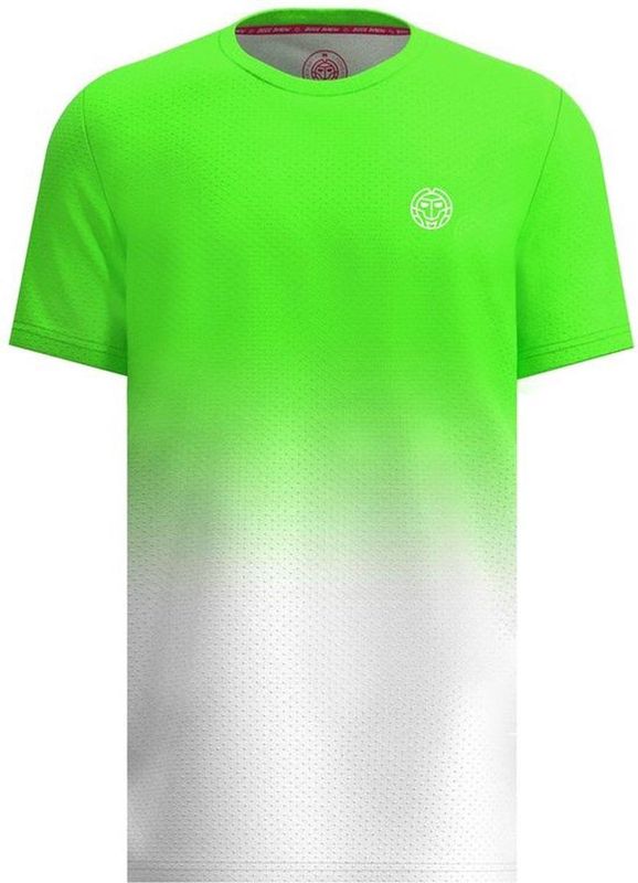BIDI BADU Crew Gradiant Junior Tee - neon green white Shirts Kinder