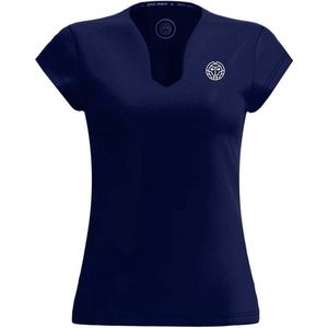 BIDI BADU Crew V-Neck Tee - dark blue Shirts Damen