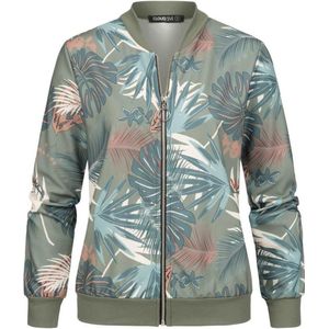 Cloud5ive Tussenjas  beige / groen / wit