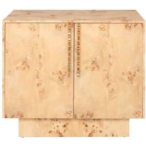 Casa Padrino luxe dressoir naturel 93 x 45 x H. 80 cm - Massief houten kast met 2 deuren - Luxe meubels - Hotelmeubilair - Luxe meubels - Luxe meubels