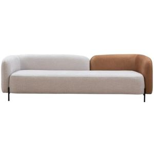 Casa Padrino luxe bank lichtgrijs/bruin/zwart 255 x 90 x H. 70 cm - Woonkamer bank - Woonkamermeubels - Luxe meubels - Luxe meubels - Luxe meubels