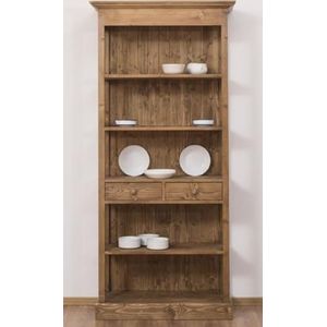 Casa Padrino landelijke stijl kast bruin 91 x 39 x H. 197 cm - Landelijke stijl massief houten eetkamerkast - Landelijke stijl massief houten meubels