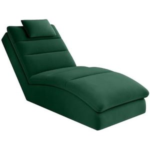 Casa Padrino luxe chaise longue met hoofdkussen groen 85 x 170 x H. 92 cm - Woonkamerfauteuil - recamier - Woonkamermeubels - Luxe meubels