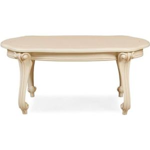 Casa Padrino Luxe barokke salontafel crème - handgemaakte massief houten woonkamertafel in barokstijl - luxe woonkamer meubels in barokstijl - barok meubilair - edel & prachtig