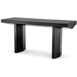 Casa Padrino luxe console zwart grijs 160 x 55,5 x H. 76,5 cm - Rechthoekige consoletafel - Woonkamermeubels - Luxe meubels - Luxe meubels - Luxe meubels