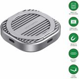 4smarts - SSD Externe Behuizing - USB-C 3.2 Gen 2 - Grijs