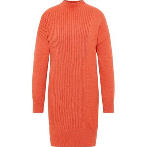 Ragwear - Rivena - Jurk - Rood - Synthetisch - Lange Mouwen