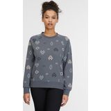RAGWEAR - Dannia - Sweatshirt - Ruitjacquard - Gemêleerd - Dames