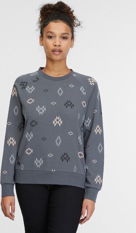 RAGWEAR - Dannia - Sweatshirt - Ruitjacquard - Gemêleerd - Dames