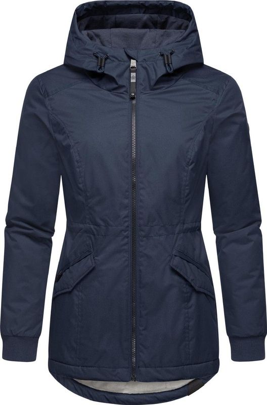 Damesjas - Korte Winterjas - Zwart - Polyester