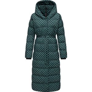 Ragwear Wintermantel 'Niara'  donkergroen / zwart