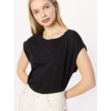 T-shirt - Effen - Jersey - Kwartmouw - Normale Pasvorm