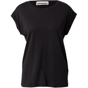 T-shirt - Effen - Jersey - Kwartmouw - Normale Pasvorm