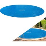 Arebos Zwembad Solarfolie/Cover | Solar Cover Rond Ø 3,66 m Blauw | Solar cover dikte 120 µm | Solar rol kan op maat gesneden worden | Zwembadverwarming voor waterverwarming | Zwembad Zonnezeil