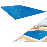 Arebos Pool zonnefolie | Solar Cover Tarpaulin hoekig Ø 2,6 x 1,6 m Blauw | Solar Tarpaulin Dikte 120 µm | Solar Roll cutable | Zwembadverwarming voor waterverwarming | Warmte Tarpaulin