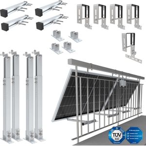 NuaSol Balkon elektriciteitscentrale beugel bevestiging voor twee zonnepanelen