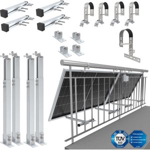 NuaSol Balkon elektriciteitscentrale beugel bevestiging voor twee zonnepanelen