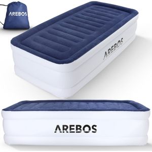 ML-Design Air Mattress for 2 People 203x157x47cm Self Inflating Mattress with Electric Pump 230V Inflatable Sleeping Mat for Camping or Home Guest Bed Double Bed Including Storage Bag