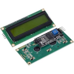 OTRONIC® 1602 LCD groen/geel backlight met I2C voorgesoldeerd | OTRONIC® | Arduino | ESP32 | ESP8266 |