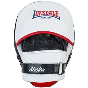 Lonsdale Alistar lederen poten (1 paar) zwart / wit / rood één maat