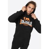 Lonsdale - Thurning - Hoodie - Met Kangoeroezak - Zwart
