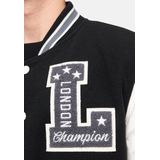 Lonsdale Waterstein College Jacke Black/Ecru/Grey-XXL