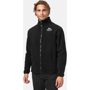Lonsdale - Ardgour Fleecejacke - Black/White - Fleece - Normale Passform