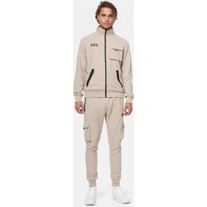 Benlee - Camarillo - Trainingspak - Zand/Zwart - Slim Fit - Met Ritssluiting en Zakken