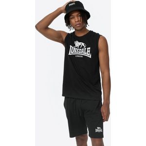 Lonsdale Sportpak ALLANTON - Tank en Shorts Set - Zwart/Wit - Mouwloos
