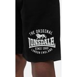 Lonsdale - Traprain Shorts - Korte Broeken - Zwart/Wit - Normale Passform