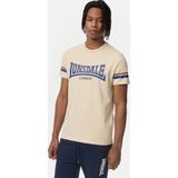 Lonsdale T-Shirt Creich T-Shirt normale Passform Sand Navy Red