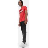 Lonsdale - Lubcroy - T-shirt - Rood/Navy/Sand - Normale Passform