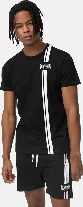 Lonsdale T-Shirt Inverbroom T-Shirt normale Passform Black White