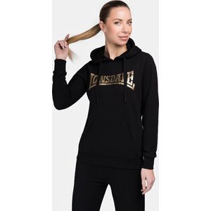 Lonsdale Beauly capuchontrui voor dames, zwart/goud, M 117397