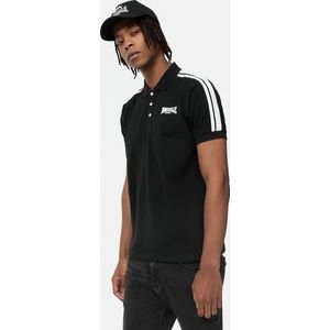 Lonsdale Brochel Korte Mouw Poloshirt Zwart S Man