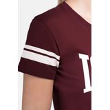 Shirt - Jersey - Ronde Hals - Logoprint - Kwartmouw