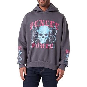 BENLEE Rocky Marciano Pantera Hd Sweatshirt met capuchon voor heren, Antraciet/Magenta/Hemelsblauw