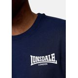 LONSDALE Shirt 'ELMDON'  navy / wit