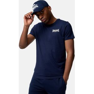 LONSDALE Shirt 'ELMDON'  navy / wit
