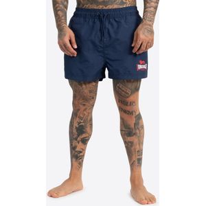 LONSDALE - Kilstay - Bermuda - Zwart/Rood/Wit - Katoen/Polyester