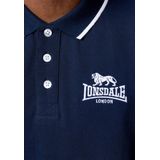 Lonsdale - Ballygalley - Poloshirt - Zwart/Wit - Korte Mouw