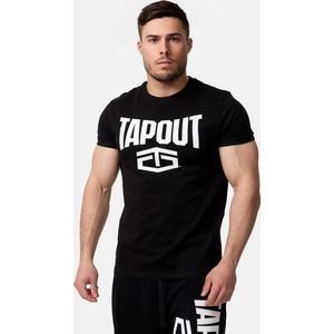 Tapout - ACTIVE BASIC TEE - T-shirt - Zwart - Katoen