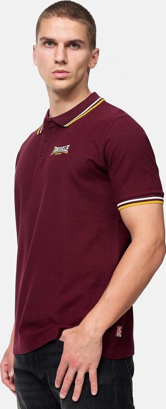 Lonsdale - Velton - Poloshirt - Oxblood - Korte Mouw