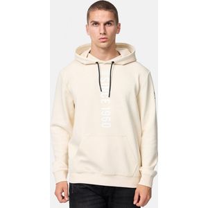 LONSDALE - Galmoy - Hoodie - Sand / Off-White / Black - Katoen