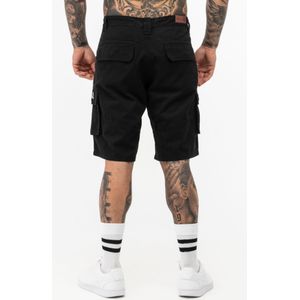 Lonsdale Heren cargoshorts normale pasvorm BALRATH, zwart/grijs, S, 117491