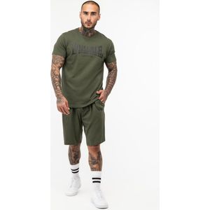 Lonsdale Trainingsanzug Moy T-Shirt Shorts Set normale Passform Olive Black