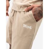 Lonsdale - Moy - Trainingsanzug - Beige/Wit - Katoen, T-Shirt & Shorts Set