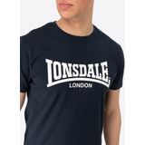 Lonsdale - Moy - Trainingsanzug - Beige/Wit - Katoen, T-Shirt & Shorts Set