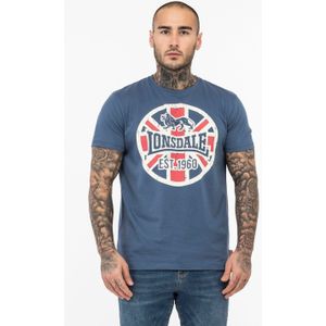 Lonsdale T-Shirt Lunklet T-Shirt normale Passform Navy Ecru Red
