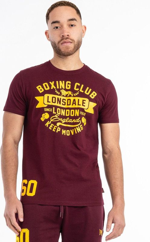 Lonsdale Gruting T-shirt Met Korte Mouwen Rood S Man